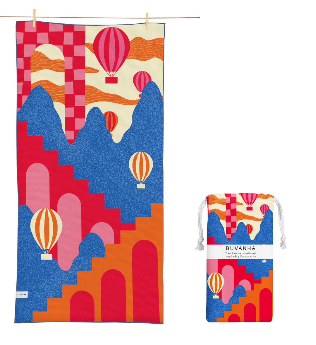 Travel towel - 200x90 cm